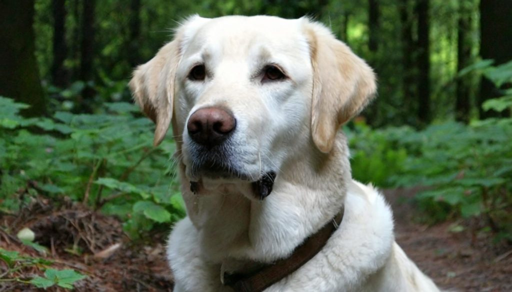 Labrador Retriever - dog in the woods